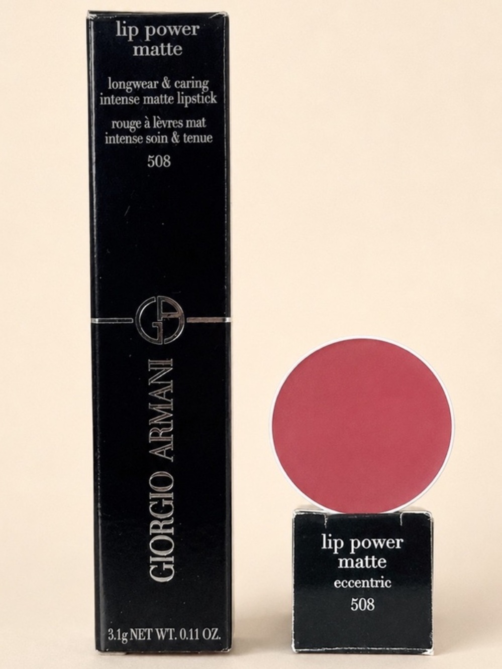 Giorgio Armani Lip Power Matte Lipstick 508 Eccentric
